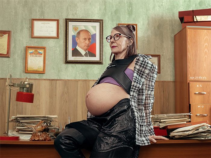 This Artist Responds To Society’s Pressure On Women To Become Mothers By A Certain Age By Showing Pregnant GRANDmothers