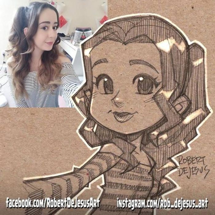 Robert Dejesus' Fun Illustrated Portraits