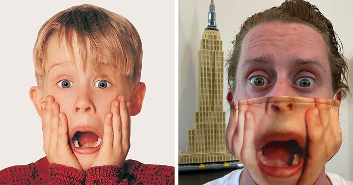 Macaulay Culkin Shares A PSA In His Latest Viral Tweet By Wearing The Most Macaulay Culkin-Like Face Mask