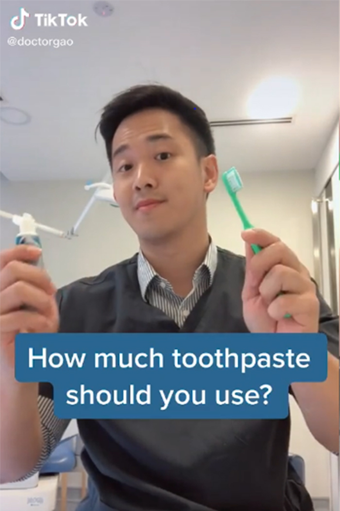 Dentist On TikTok Compares How Much Toothpaste We're Told To Use By The Commercials, And The Actual Amount We Need