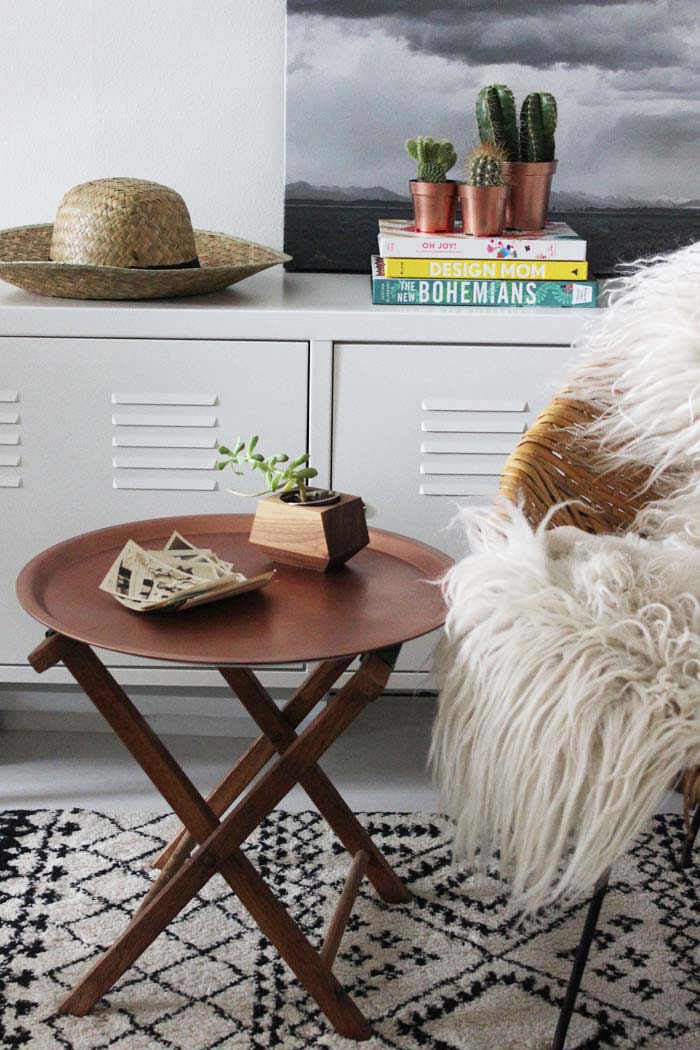 DIY IKEA Hack - Copper End Table