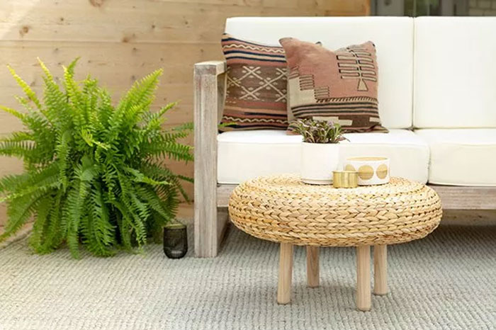 Elevate The Alseda Stool From Floor Pad To Coffee Table.