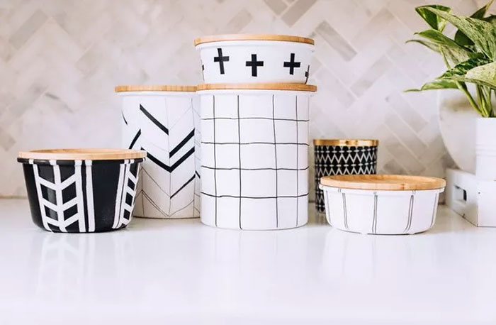 Convert IKEA 365+ Glass Containers With Scandi-Inspired Designs.