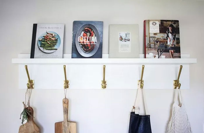 Marry The Mosslanda Picture Ledge With Kampig Wall Hooks To Create A Gorgeous Wall Organizer.