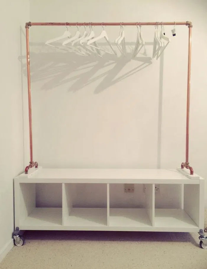 IKEA Kallax Clothes Rail Hack