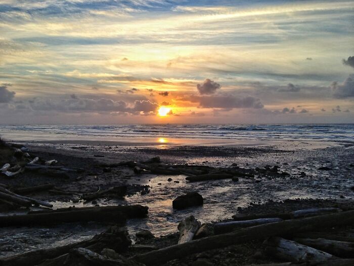 The Oregon Coast - This Is Beverly Beach State Park, Just North Of Newport, Or