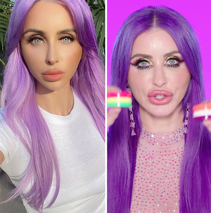 Picture vs. Video Comparison To Remind Us That Even Famous Makeup Artists Don’t Look Like Their Ig Pics