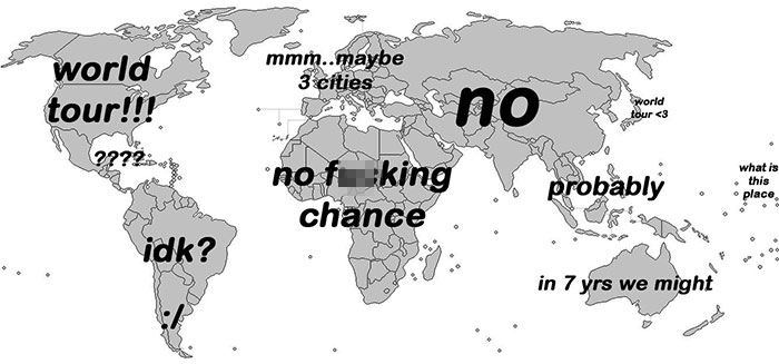 When A Band Announces A World Tour