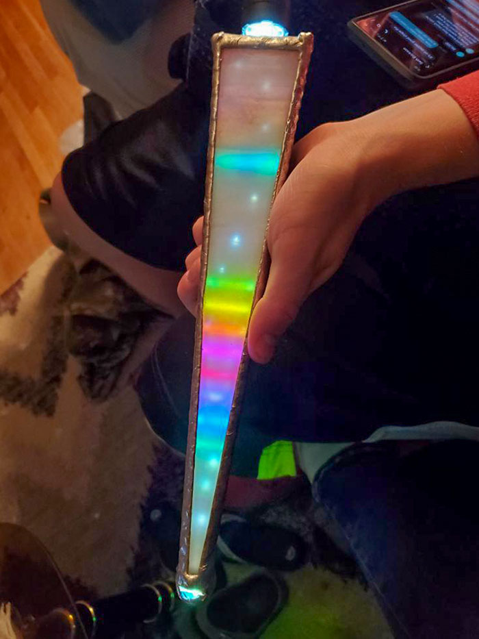 What Happens If You Shine A Flashlight Down A Kaleidoscope