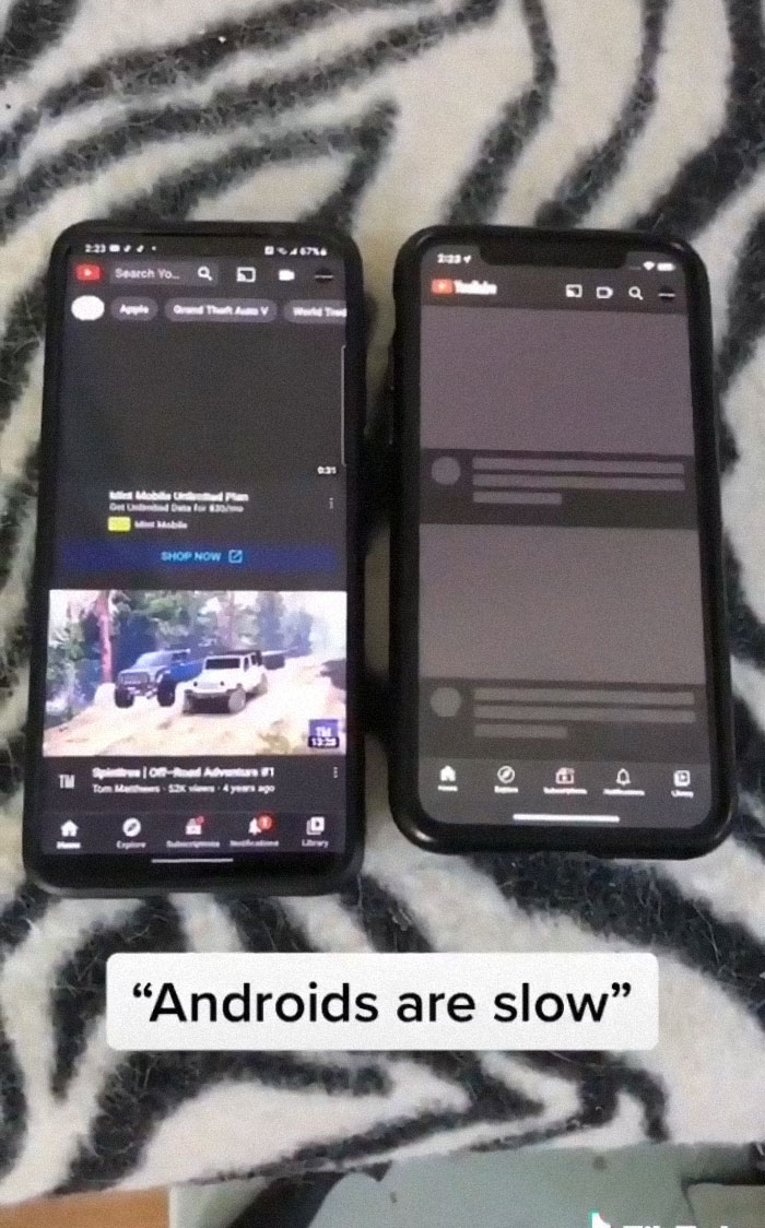 This TikTok Video Comparing iPhone And Android Speed In Real Time Is Going Viral This TikTok Video Comparing iPhone And Android Speed In Real Time Is Going Viral