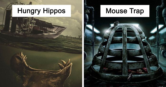 Artist Turns Classic Board Games Into Horror Movie Posters And They’re Definitely Not For Kids (7 Pics)