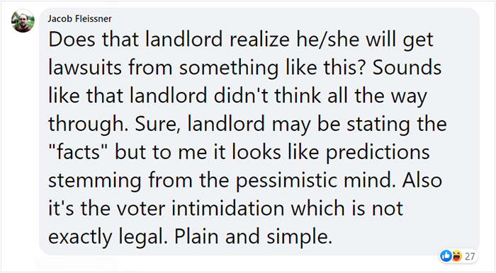Landlord Makes It Clear That He Will Raise The Rent If Biden Gets Elected Landlord Makes It Clear That He Will Raise The Rent If Biden Gets Elected