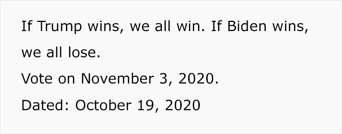 Landlord Makes It Clear That He Will Raise The Rent If Biden Gets Elected Landlord Makes It Clear That He Will Raise The Rent If Biden Gets Elected