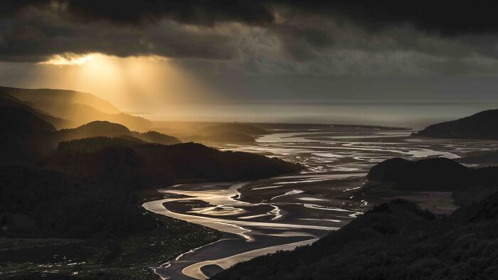 Classic View Highly Commended: Josh Cooper, 'Sunset Over The Mawddach Estuary', Mawddach Estuary