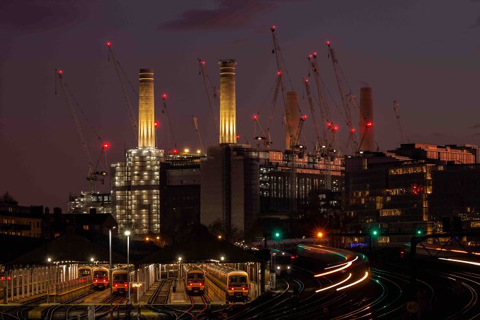 Lines In The Landscape Runner Up: Ron Tear, 'Battersea At Dusk', London
