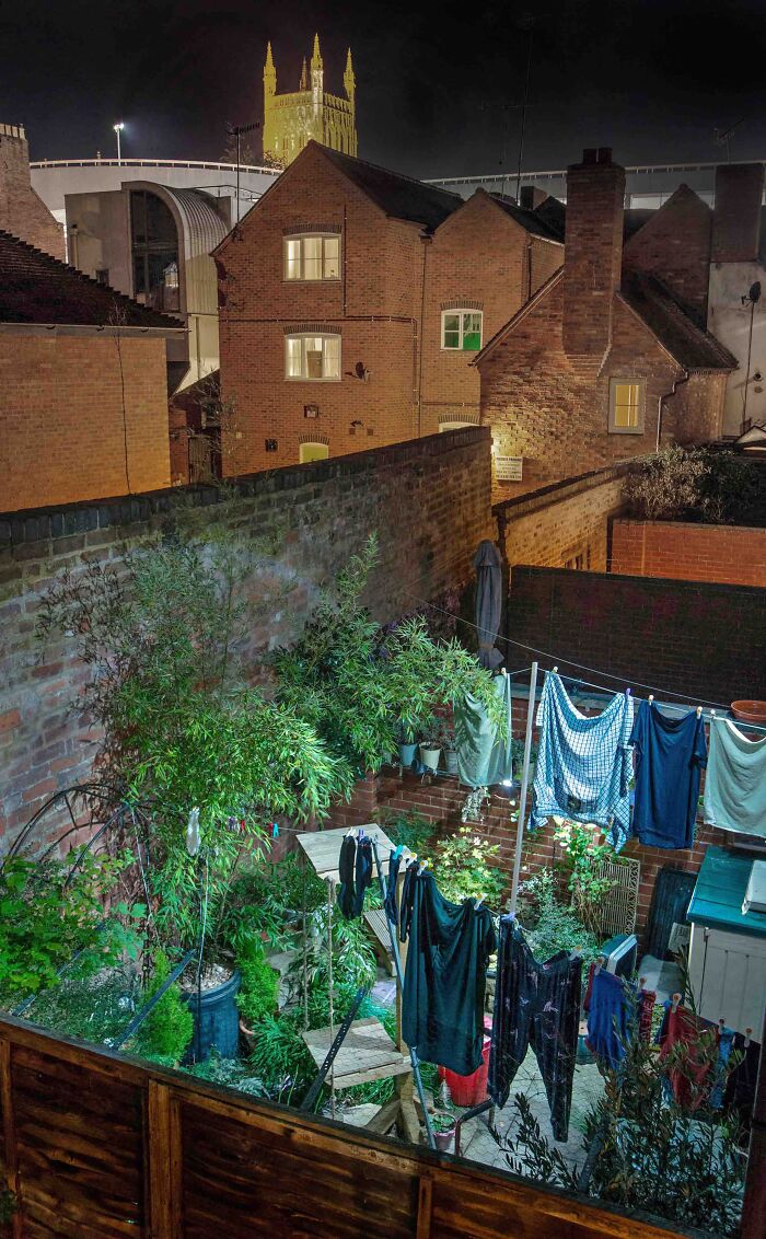 Urban Life Commended: Martin Humby, 'Worcester Cathedral And Backyards', Worcestershire