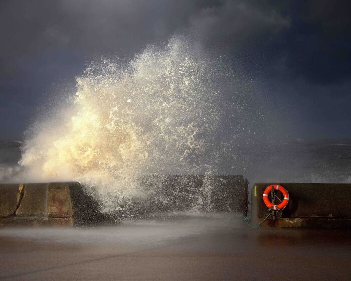 Your View Commended: Jim Wolfe, 'Buoy Teases Wave', East Sussex