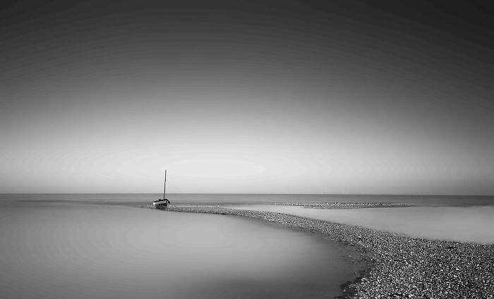Your View Commended: Stephen Finch, 'Lone Beach Boat', Kent