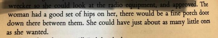 Oh Yes, Totally Normal Metaphor For A Woman's Ability To Carry Children (The Stand, Stephen King)