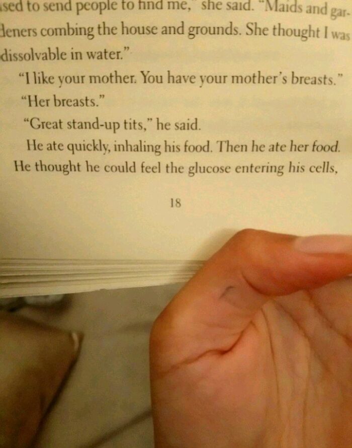 Well, My Tits Have Stood Up And Walked Out (Cosmopolis, Don Delillo)
