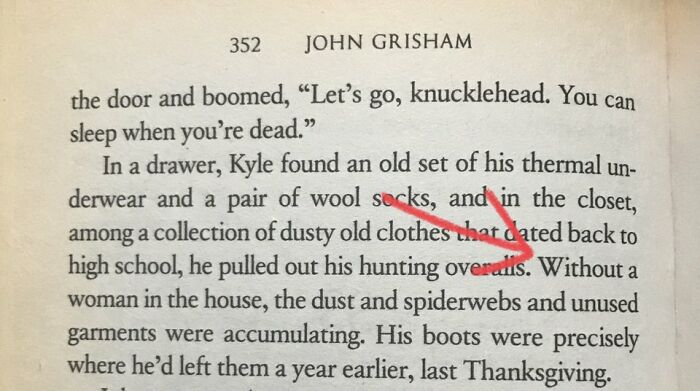 Living In Squalor? Don't Buy A Vacuum, Just Get Yourself A Woman! (John Grisham)