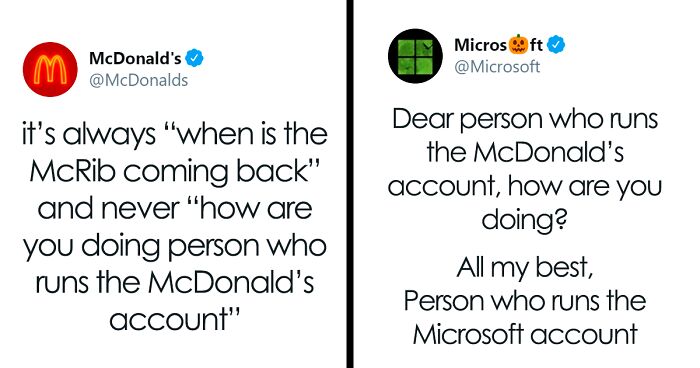 Person Running The McDonald’s Twitter Account Shares How Nobody Ever Asks How He’s Doing, Receives Support From Various Famous Brand Accounts