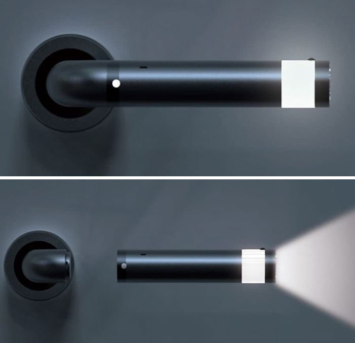 Flashlight Door Handle