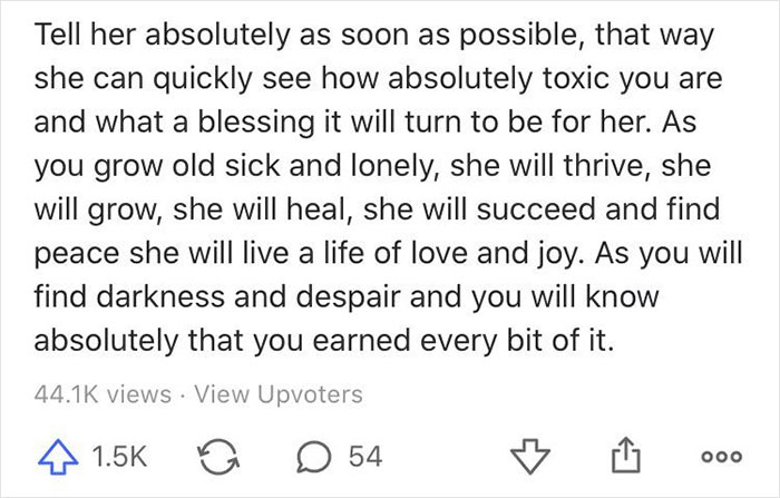 Parent Asks How To Tell Her Kid She Doesn't Want To See Her Anymore Once She Turns 18, Gets Shut Down Parent Asks How To Tell Her Kid She Doesn't Want To See Her Anymore Once She Turns 18, Gets Shut Down