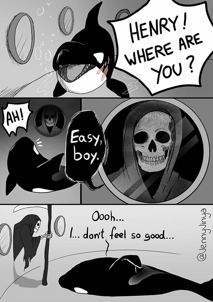 Artist Who Makes People Cry With Her Animal Abuse Comics Just Released A New Tragic One About Orcas Artist Who Makes People Cry With Her Animal Abuse Comics Just Released A New Tragic One About Orcas