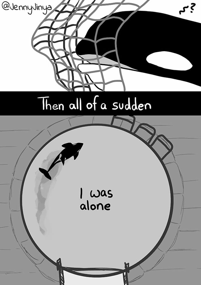 Artist Who Makes People Cry With Her Animal Abuse Comics Just Released A New Tragic One About Orcas