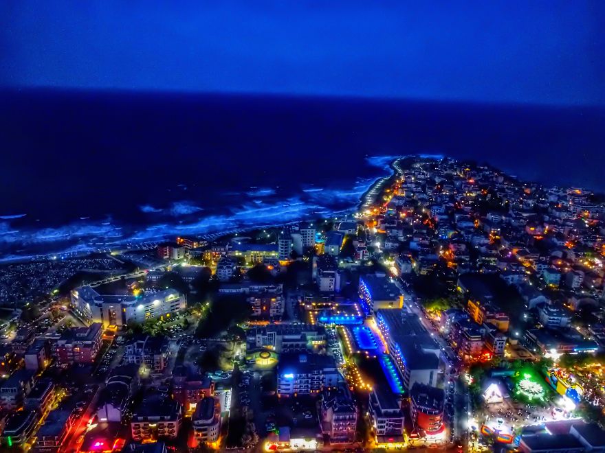 Beautiful Cities: Primorsko At Night In Pictures