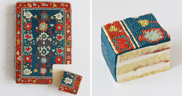 LA-Based Baker Creates Stunning Cakes That Look Like Fancy Persian Rugs