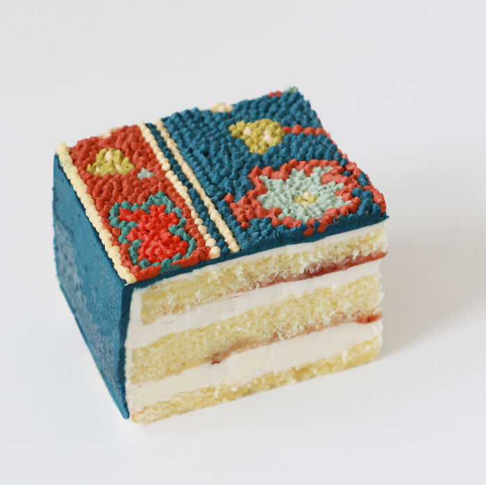 LA-Based Baker Creates Stunning Cakes That Look Like Fancy Persian Rugs