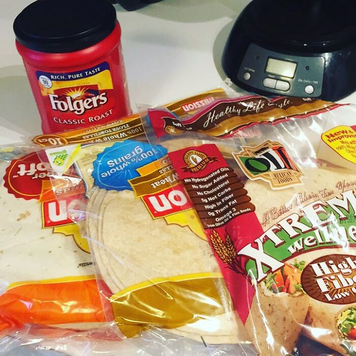 I Usually Do Pretty Good When I Shop Our Groceries Online. This Time I Did It Half Asleep... We'll Have Enough Coffee For One Day And Tortillas For Months.