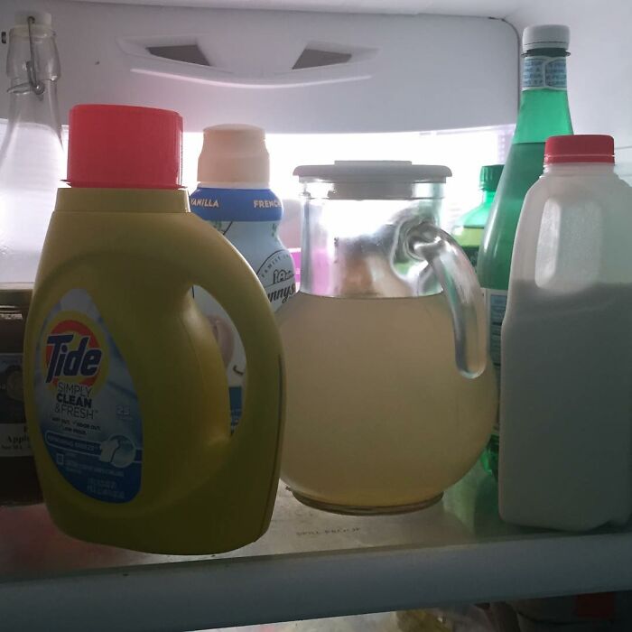 When You Put Laundry Detergent In The Fridge