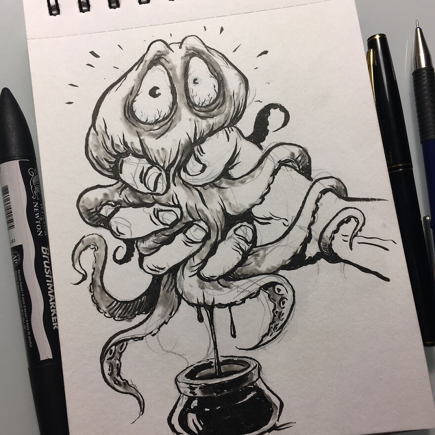 Russian Artist Creates Dark And Macabre Illustrations That Seem To Come Out Of A Nightmare