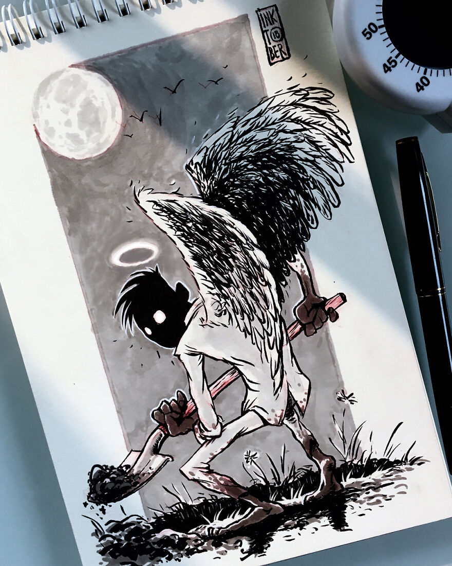 Russian Artist Creates Dark And Macabre Illustrations That Seem To Come Out Of A Nightmare