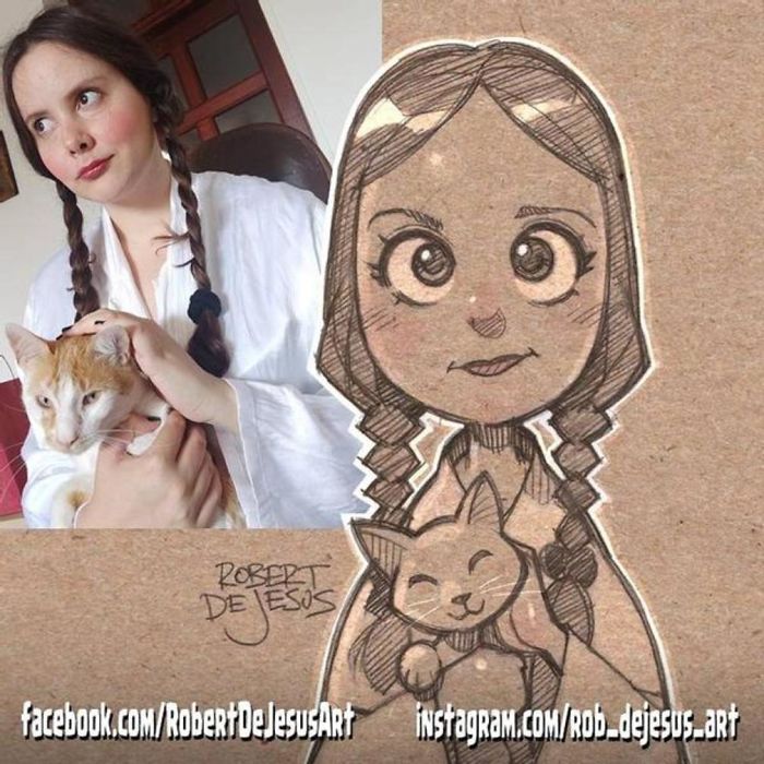 Robert Dejesus' Fun Illustrated Portraits