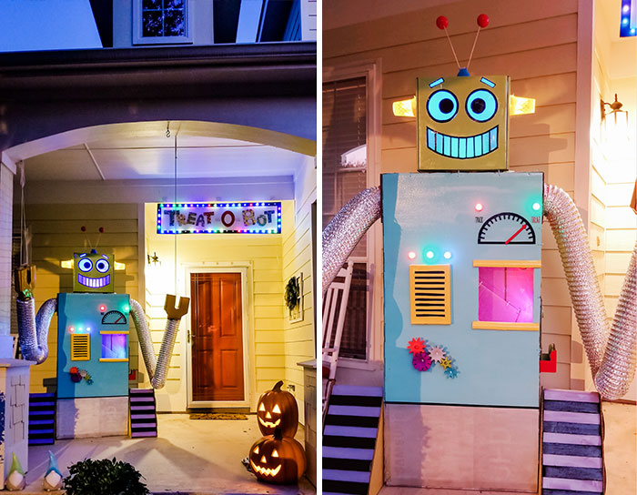 I Created This Giant Robot To Safely Hand Candy Out This Halloween