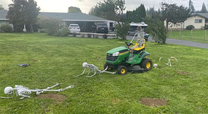 First Halloween In A New Neighborhood. Too Much?