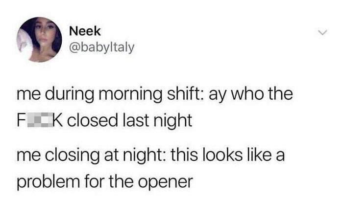 When You Both Open And Close Regularly