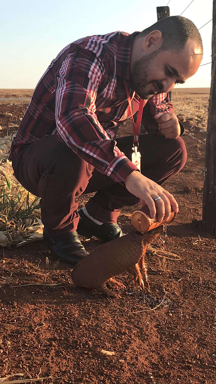 This Thirsty Armadillo Flagged Down A Car To Ask For Help This Thirsty Armadillo Flagged Down A Car To Ask For Help