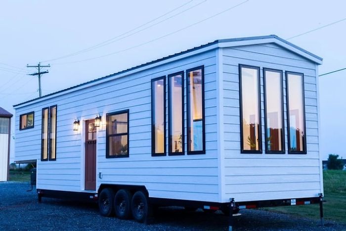 Beautiful And Affordable Tiny Home With Full Size Walk In Shower. Beautiful And Affordable Tiny Home With Full Size Walk In Shower.