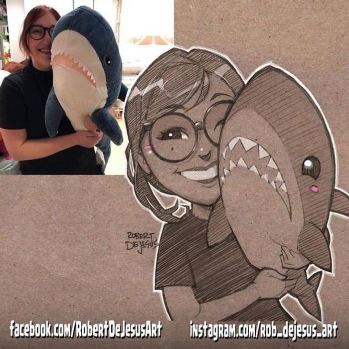 Robert Dejesus' Fun Illustrated Portraits