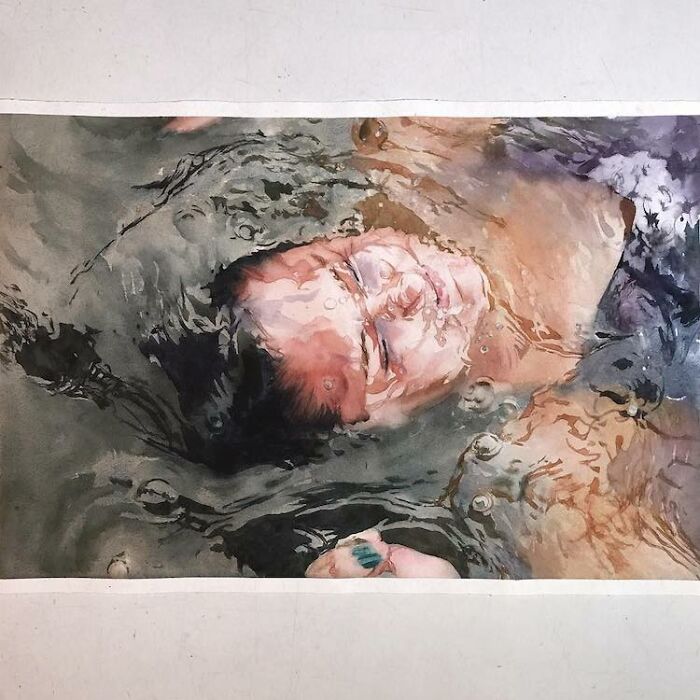 Watercolor-Swimmers-Painting-Marcos-Beccari