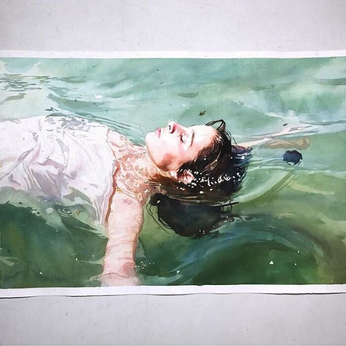Watercolor-Swimmers-Painting-Marcos-Beccari