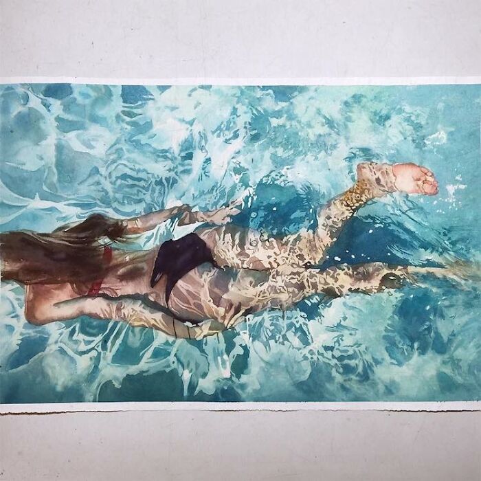 Watercolor-Swimmers-Painting-Marcos-Beccari