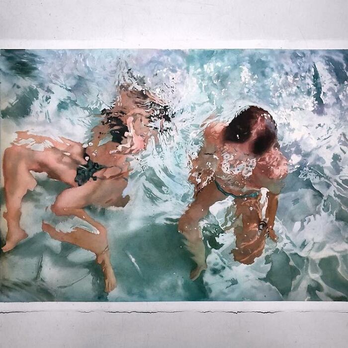 Watercolor-Swimmers-Painting-Marcos-Beccari