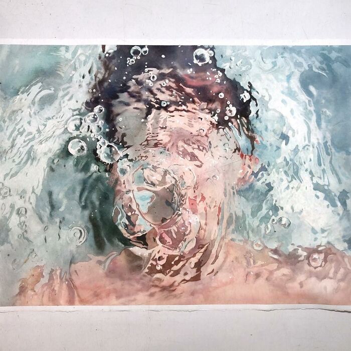Watercolor-Swimmers-Painting-Marcos-Beccari