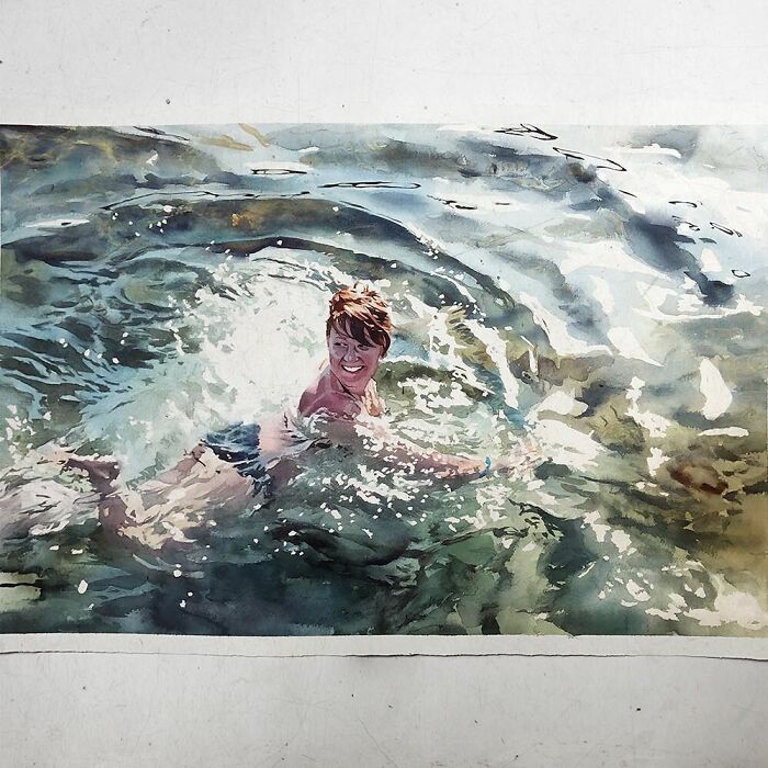 Watercolor-Swimmers-Painting-Marcos-Beccari